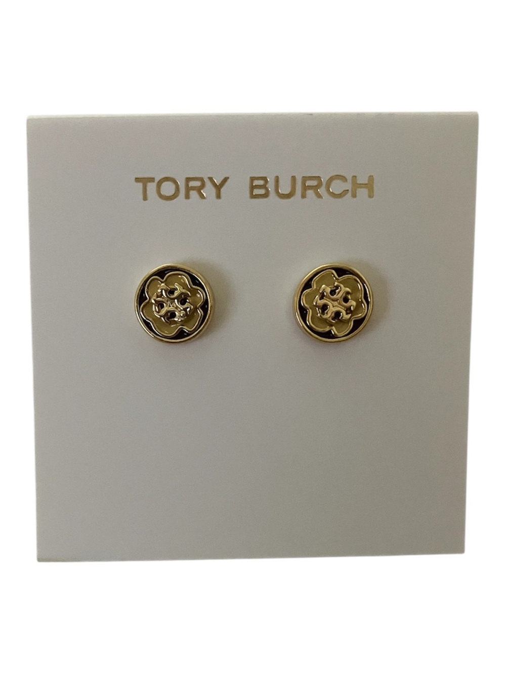 Tory Burch Kira Enamel Flower Stud Earrings